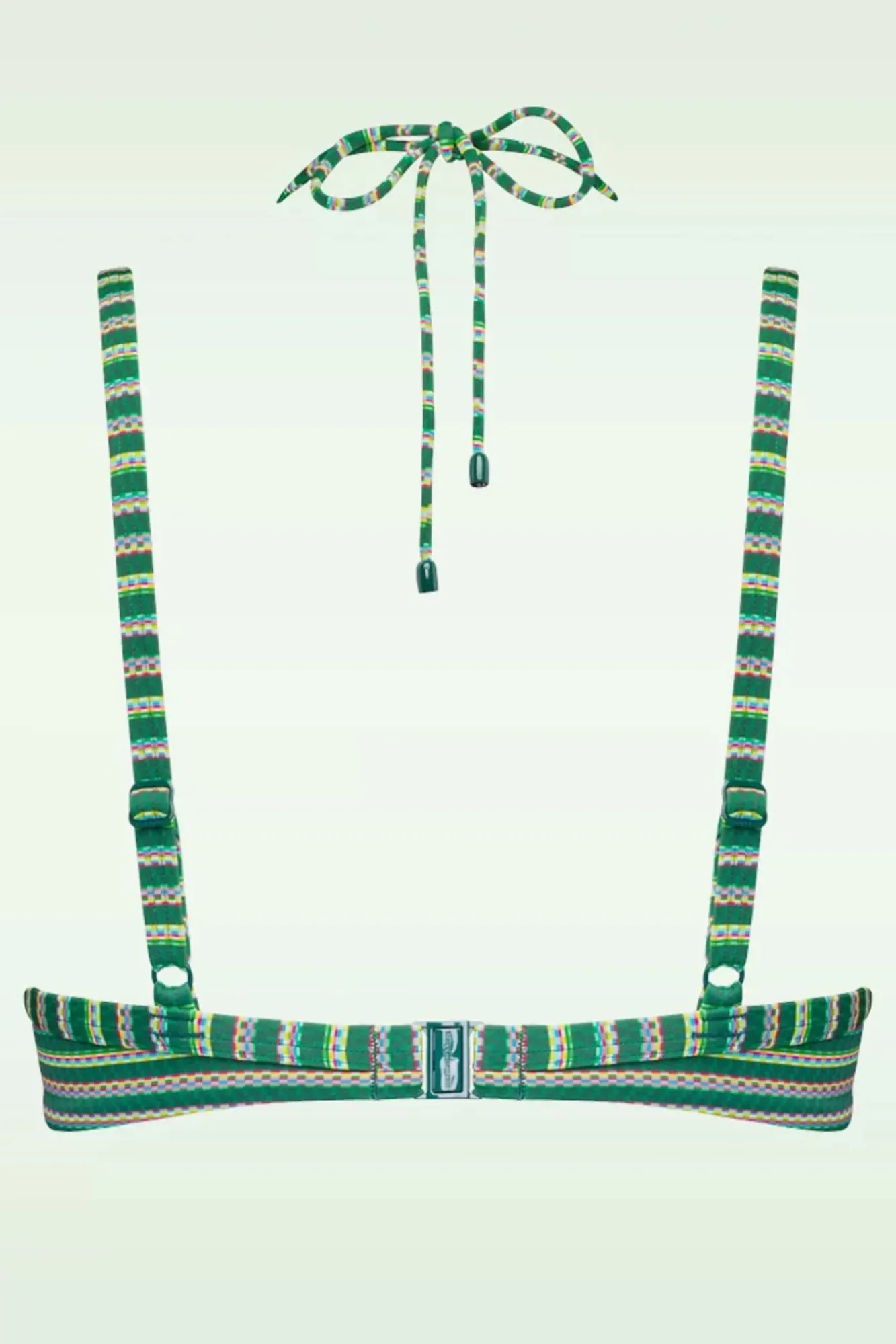 Discount Holi Vintage Balconette Bikini Top In Botanisch Groen Vrouwen Bikini's