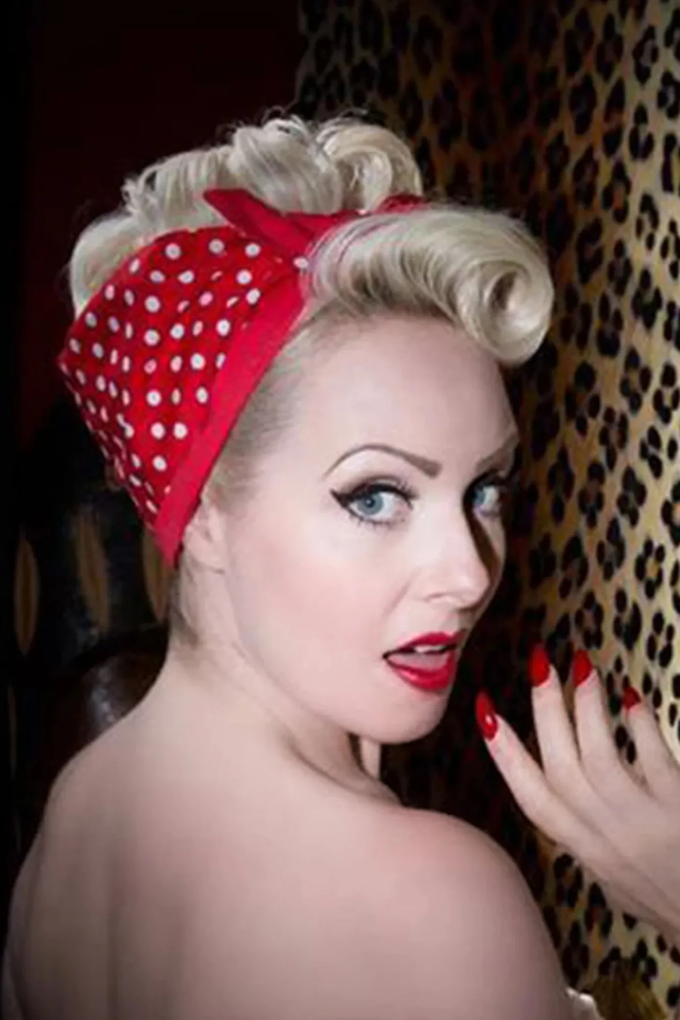 Discount Ik Wil Polkadots In Mijn Haarsjaal In Rood Vrouwen Haaraccessoires