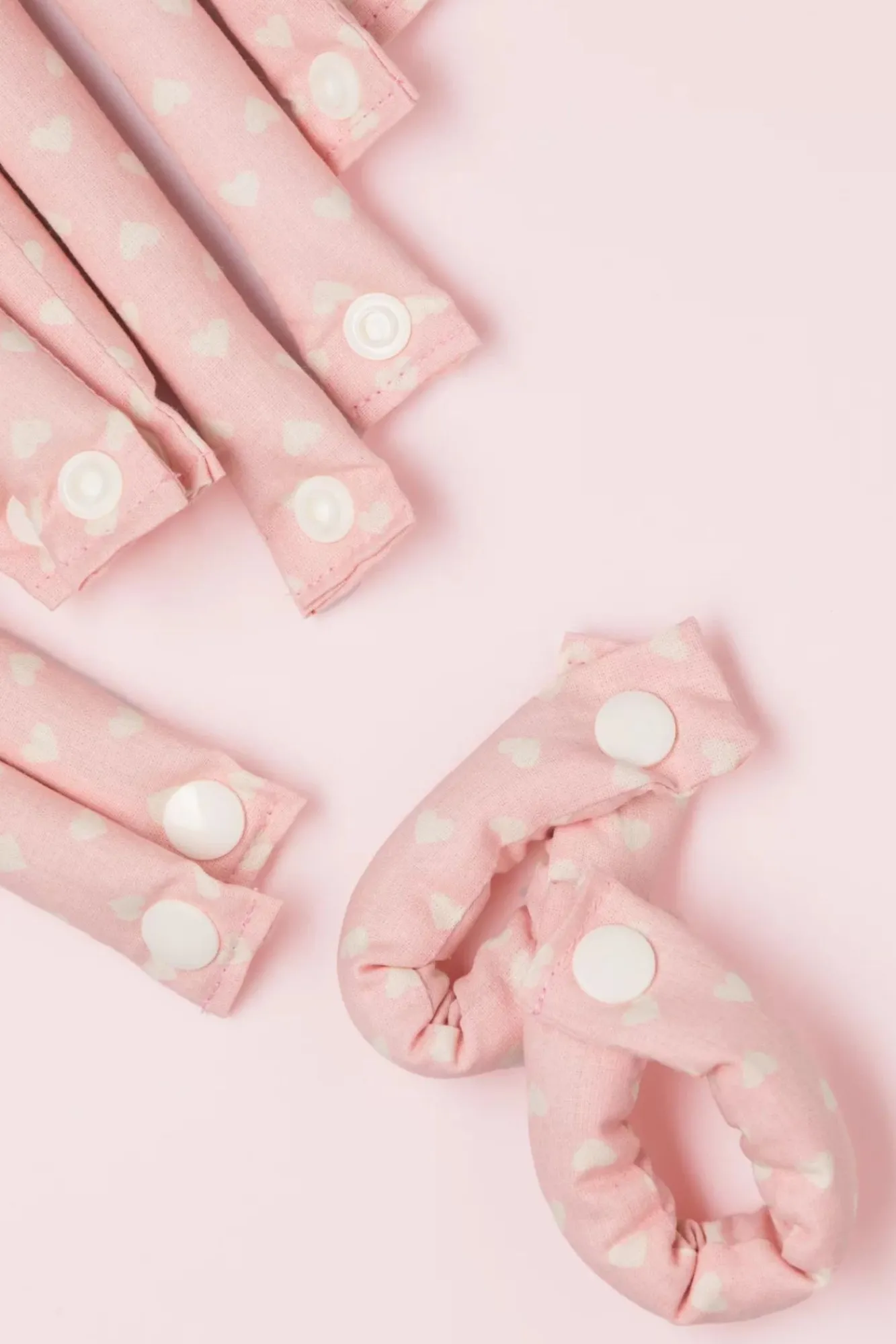 Online In My Heart - Set Van 12 Krulspelden In Roze Vrouwen Haaraccessoires