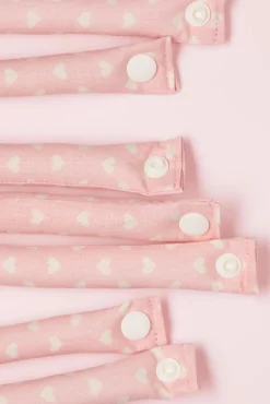 Online In My Heart - Set Van 12 Krulspelden In Roze Vrouwen Haaraccessoires