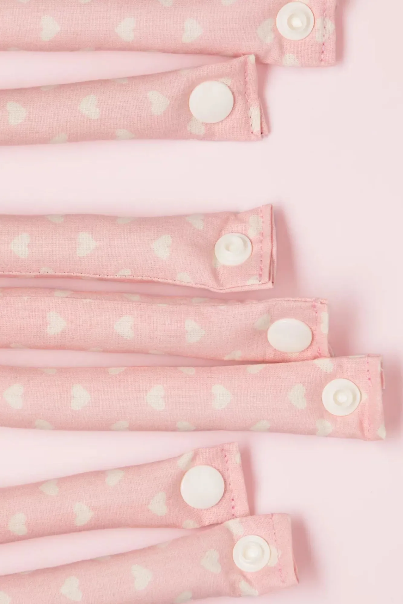 Online In My Heart - Set Van 12 Krulspelden In Roze Vrouwen Haaraccessoires