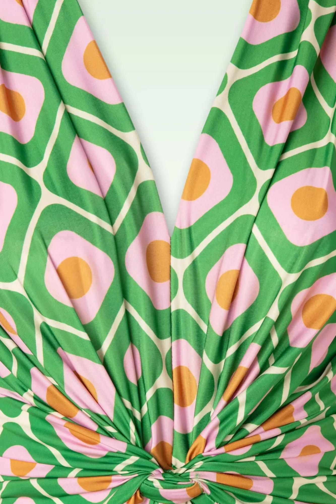 Best Indy Maxi Jurk Geo Print In Groen Vrouwen Plus Size Jurken