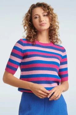 Iris Gebreide Top In Multi Vrouwen Truitjes