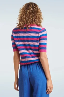 Iris Gebreide Top In Multi Vrouwen Truitjes