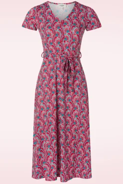 Clearance Ise Flower Parade Jurk In Klaproosrood Vrouwen Plus Size Jurken