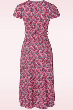 Clearance Ise Flower Parade Jurk In Klaproosrood Vrouwen Plus Size Jurken