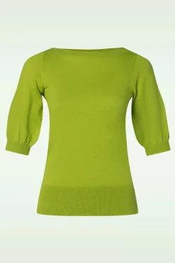 New Ivy Cocoon Top In Limoen Vrouwen Truitjes