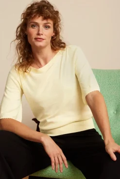 Ivy Top Wijde Mouw Club In Creme Vrouwen Truitjes