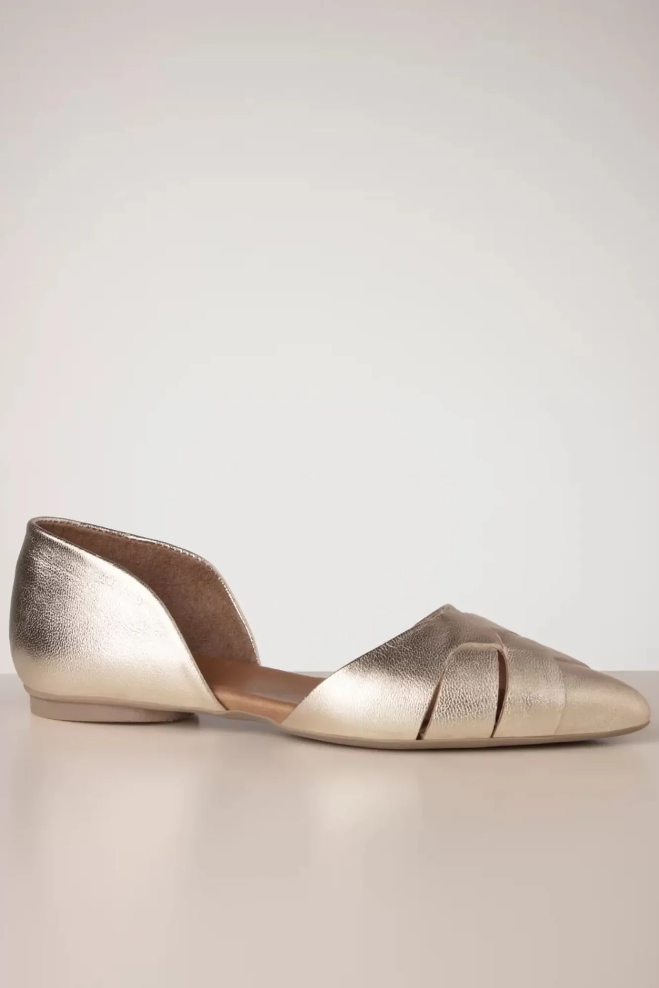 Discount Jade Ballerina In Goud Metallic Vrouwen Ballerina's