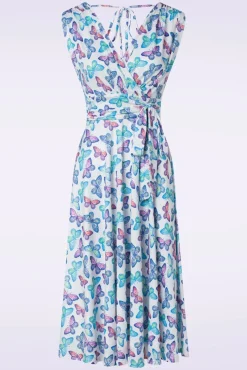 Best Jane Butterfly Swing Jurk In Wit Vrouwen Plus Size Jurken