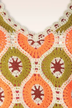 Clearance Janis Fray Crochet Top In Orchidee Roze Vrouwen Tops