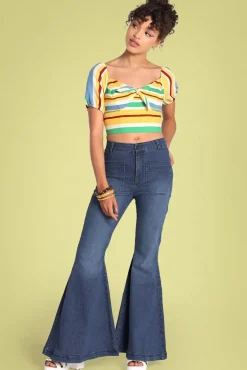 Best Janis Jeans In Denim Blauw Vrouwen Broeken