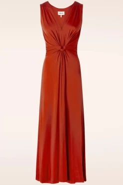 Online Jasmine Maxi Jurk In Steenrood Vrouwen Plus Size Jurken