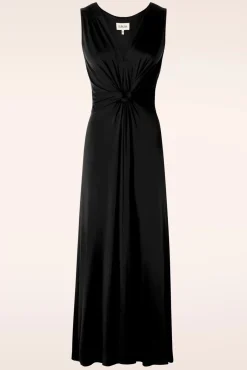 Jasmine Maxi Jurk In Zwart Vrouwen Plus Size Jurken