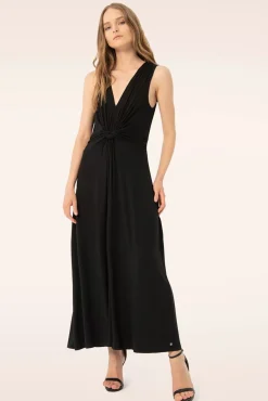 Jasmine Maxi Jurk In Zwart Vrouwen Plus Size Jurken