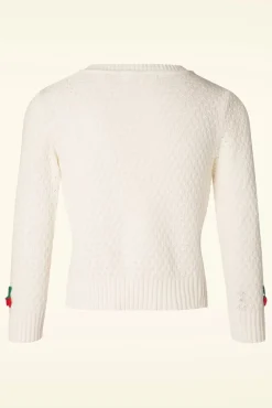 Jennie Cherry Vest In Ivoor Vrouwen Vestjes