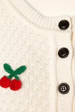 Jennie Cherry Vest In Ivoor Vrouwen Vestjes