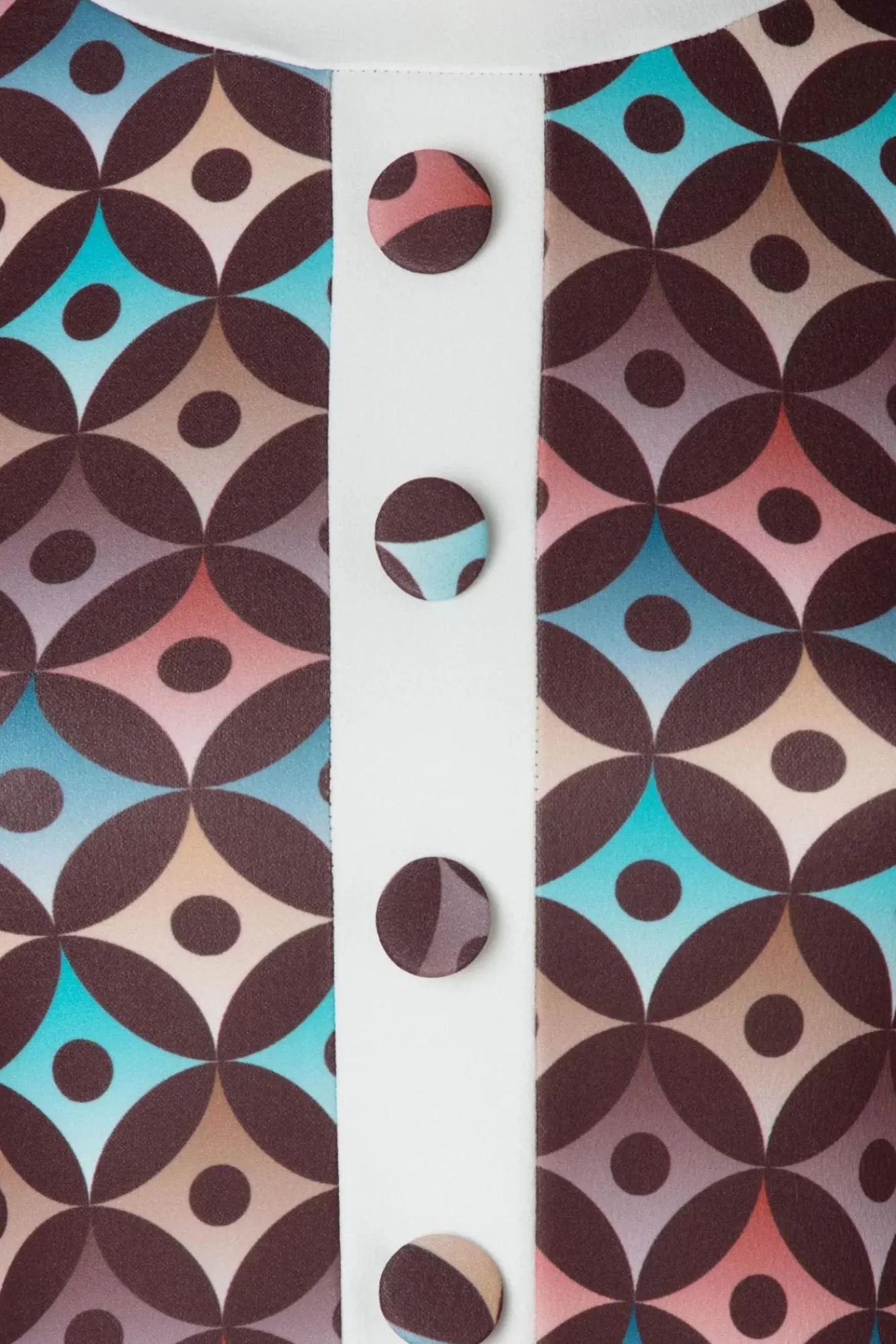 Best Jenny Geo Print Jurk In Bruin Vrouwen A Lijn Jurken