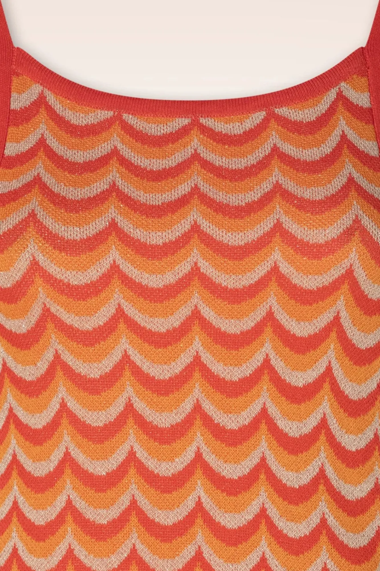 Jessie Waves Midi Jurk In Oranje Vrouwen Midi Jurken