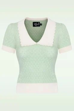 Hot Joanie Top In Mint Vrouwen Truitjes