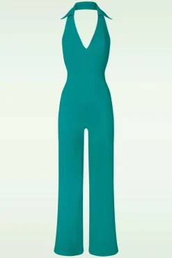 Online Jolena Jumpsuit In Blauwgroen Vrouwen Playsuits & Jumpsuits