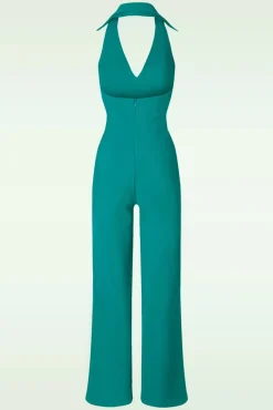 Online Jolena Jumpsuit In Blauwgroen Vrouwen Playsuits & Jumpsuits
