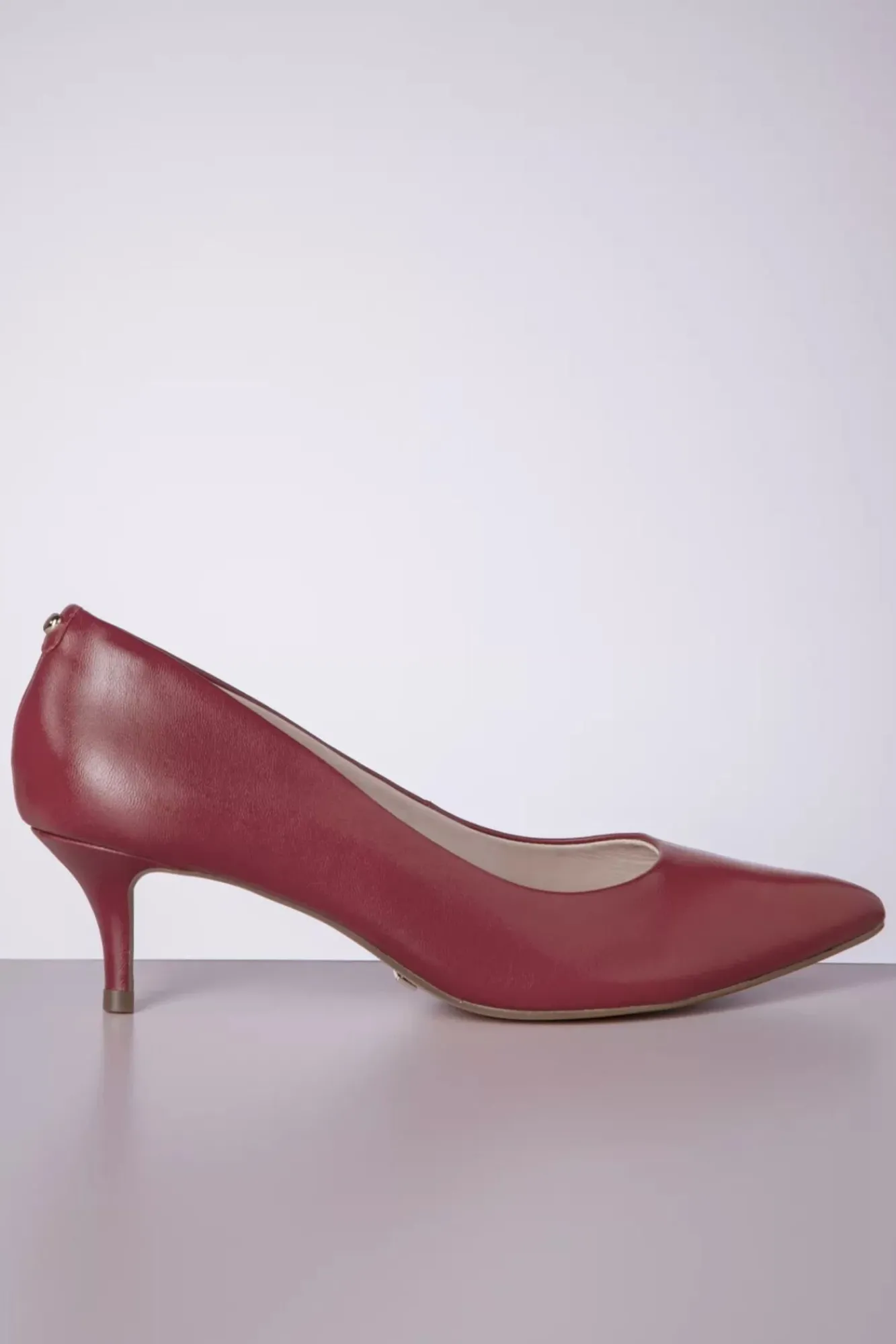 New Josephine Pumps Van Leder In Rood Vrouwen Pumps