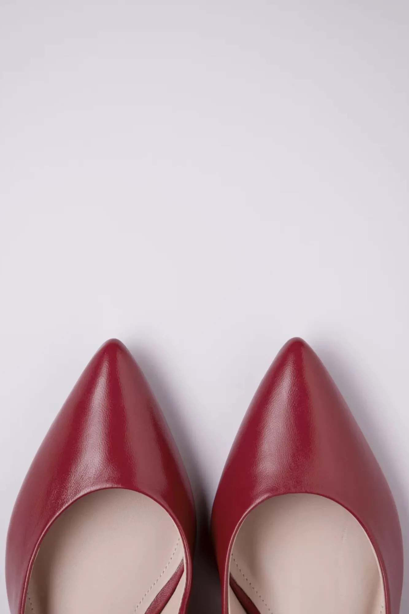 New Josephine Pumps Van Leder In Rood Vrouwen Pumps