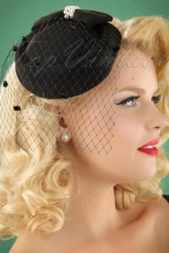 Discount Judy-Hoed In Zwart Vrouwen Haaraccessoires