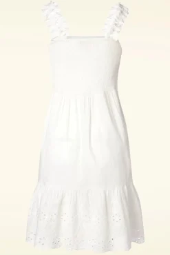 Best Julissa Jurk In Wit Vrouwen Effen Jurken