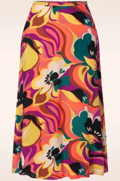 Outlet Juno Aurelio Rok In Shell Oranje Vrouwen Rokken