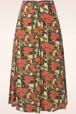 Hot Juno Ryder Langoustine Rok In Oranje Vrouwen Rokken