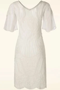 Kate Flapper-Jurk In Ivoor Vrouwen A Lijn Jurken