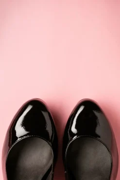 Clearance Katie Laquer-Pumps In Zwart Vrouwen Pumps