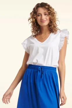 Outlet Katie Top In Wit Vrouwen Tops