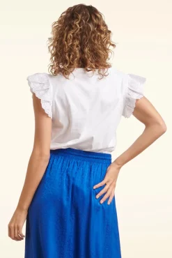 Outlet Katie Top In Wit Vrouwen Tops