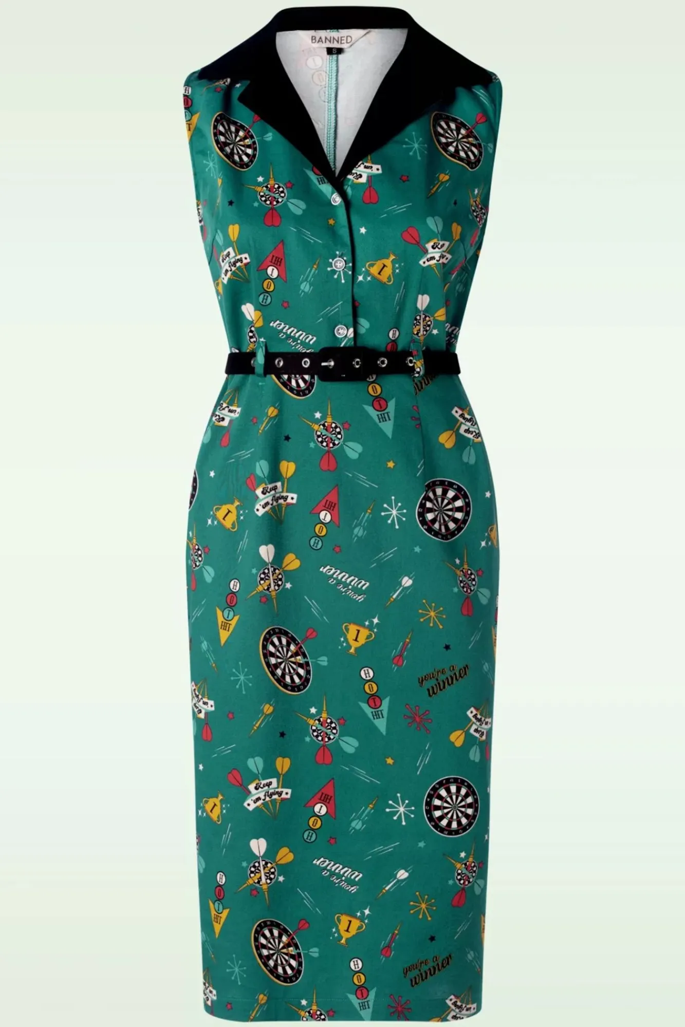 Outlet Keep Em Flying Pencil Jurk In Teal Vrouwen Plus Size Jurken