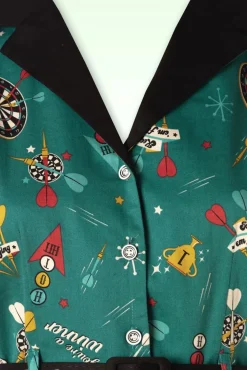 Outlet Keep Em Flying Pencil Jurk In Teal Vrouwen Plus Size Jurken