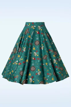Online Keep Em Flying Swing Rok In Teal Vrouwen Rokken