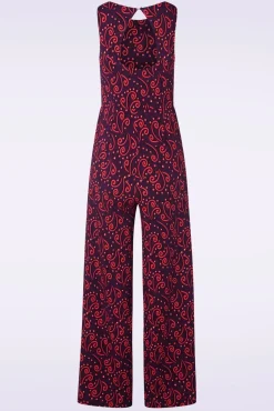 Hot Keira Jumpsuit In Maroon Vrouwen Playsuits & Jumpsuits