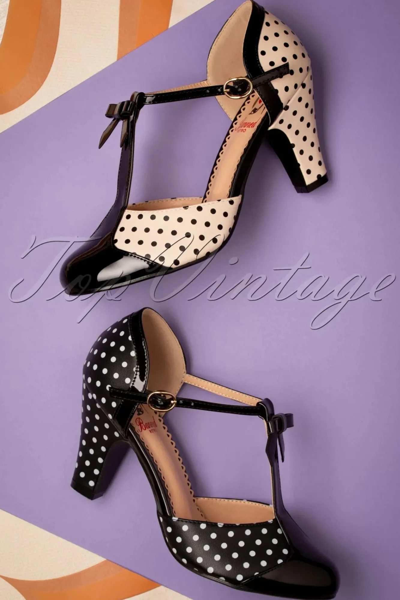 New Kelly Lee T-Strap Pumps In Zwart Vrouwen Pumps