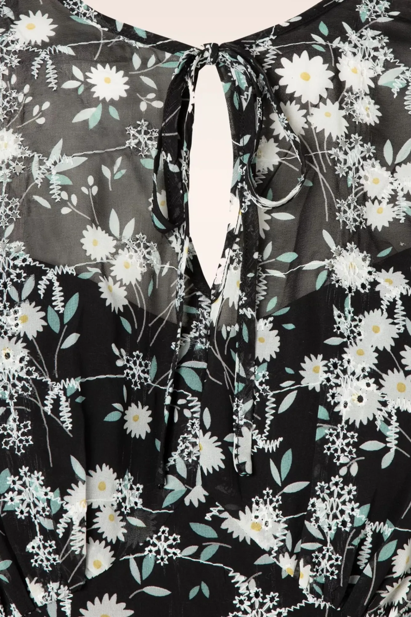 Discount Keri Bloemen Flare Jurk In Zwart Vrouwen Plus Size Jurken