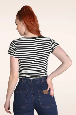 Online Kit Top In Zwart Vrouwen T-Shirts