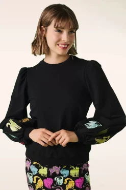 Best Kitty Sweatshirt In Zwart Vrouwen Truitjes