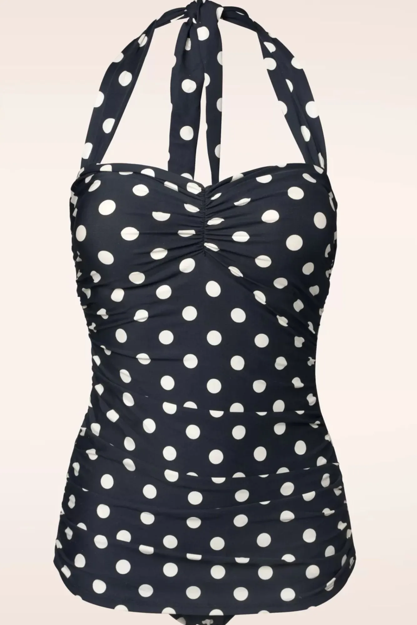 Outlet Klassiek Badpak Met Polkadots In Zwart En Wit Vrouwen Badpakken