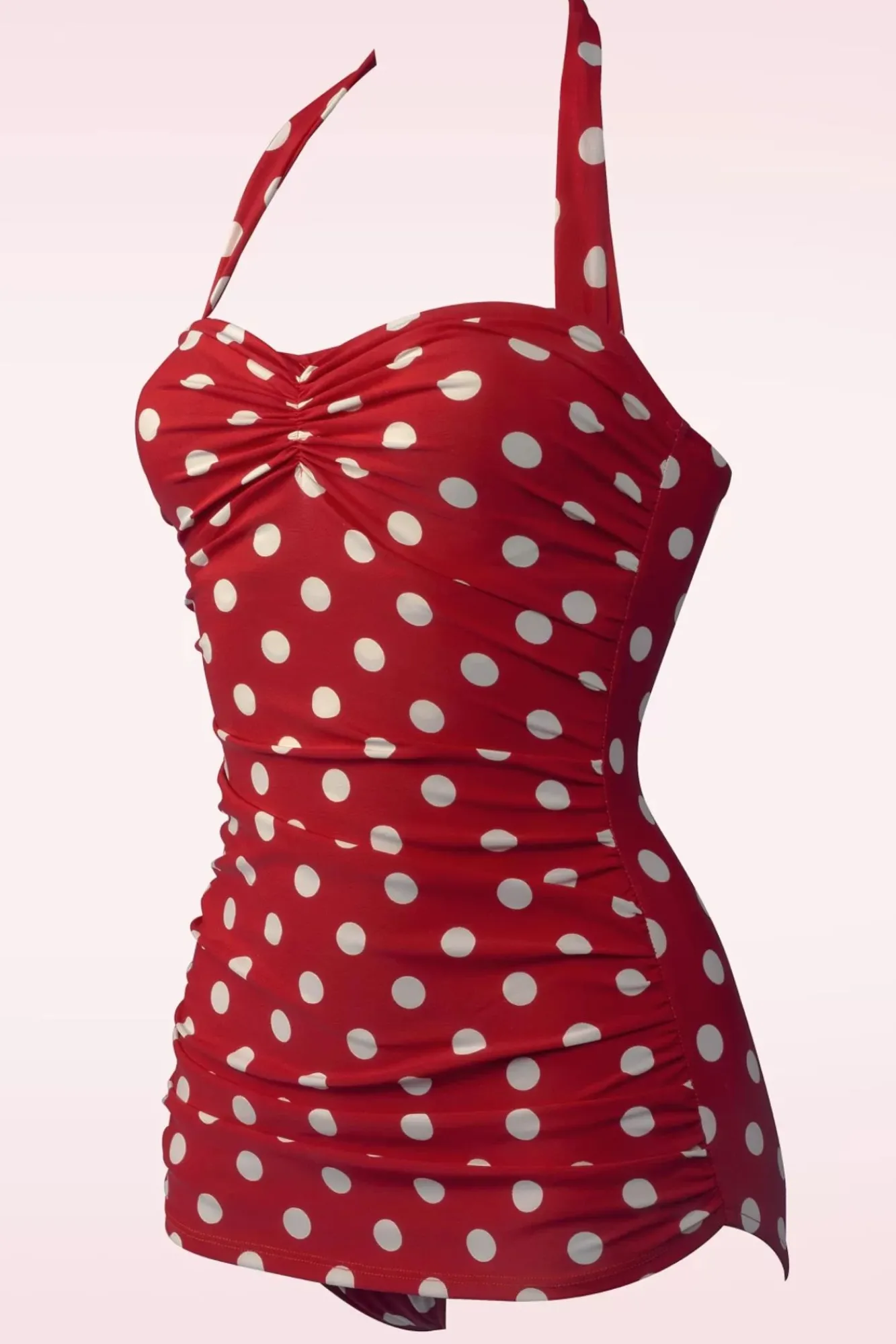 Outlet Klassiek Badpak Met Polkadots In Rood En Wit Vrouwen Badpakken