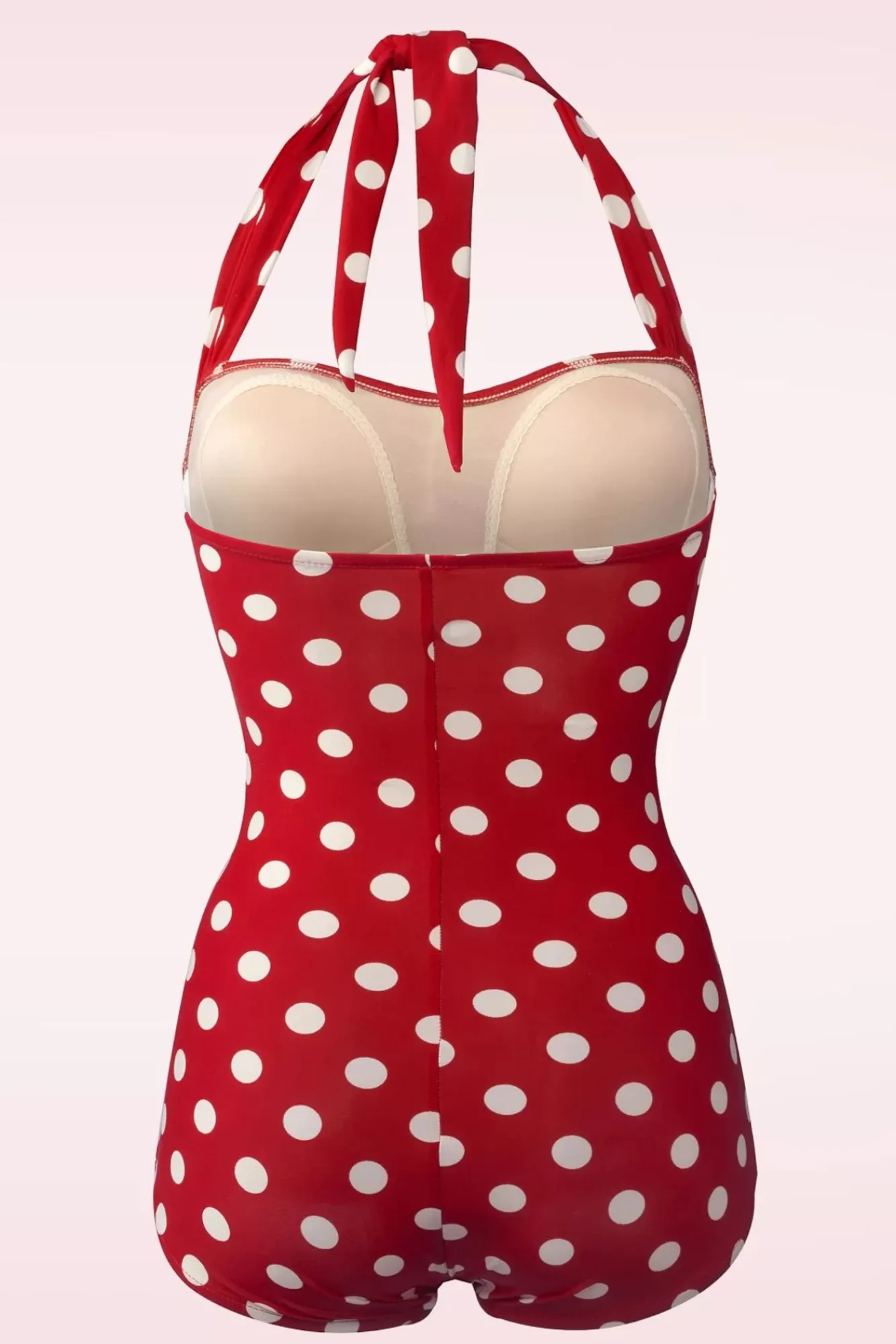 Outlet Klassiek Badpak Met Polkadots In Rood En Wit Vrouwen Badpakken