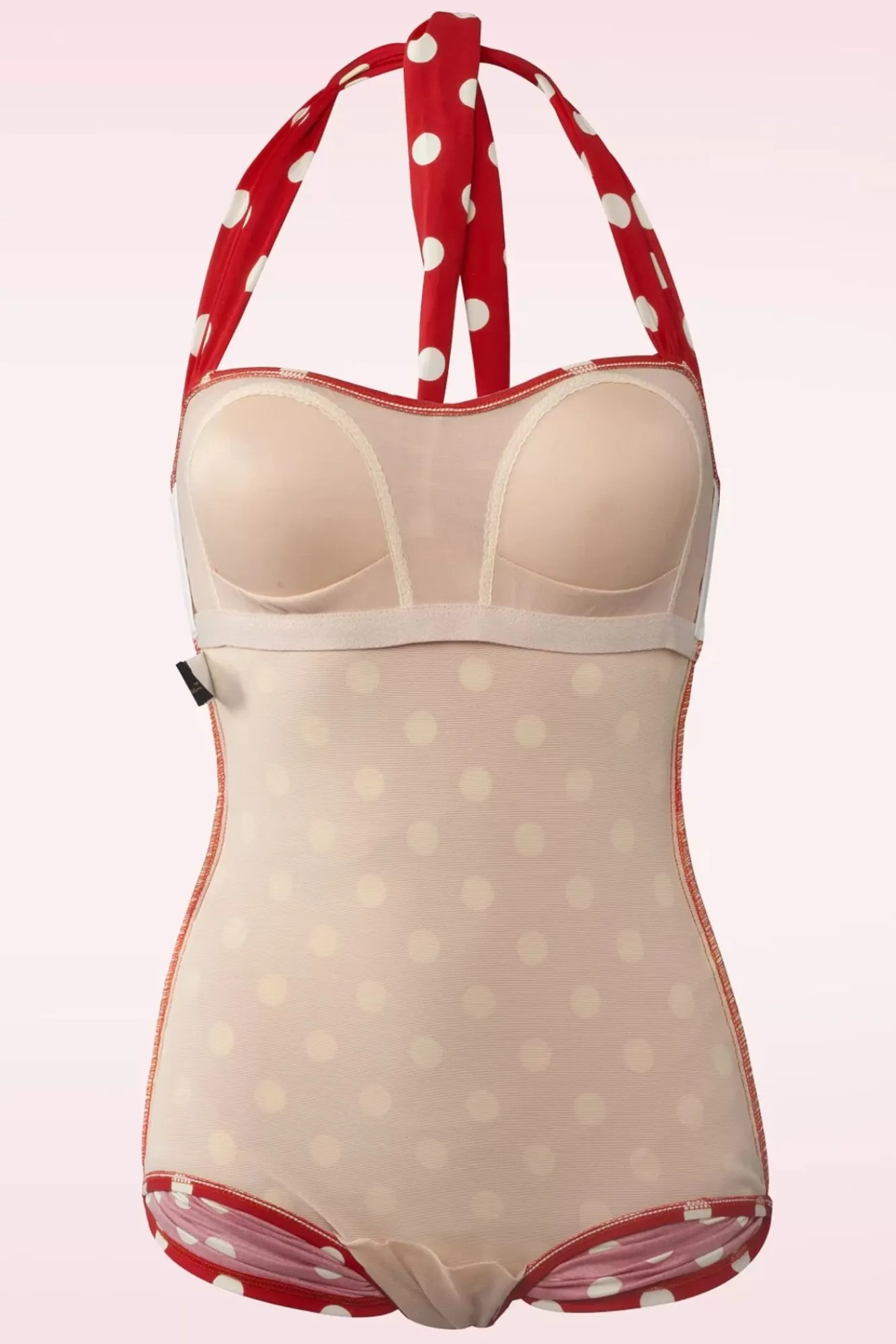 Outlet Klassiek Badpak Met Polkadots In Rood En Wit Vrouwen Badpakken