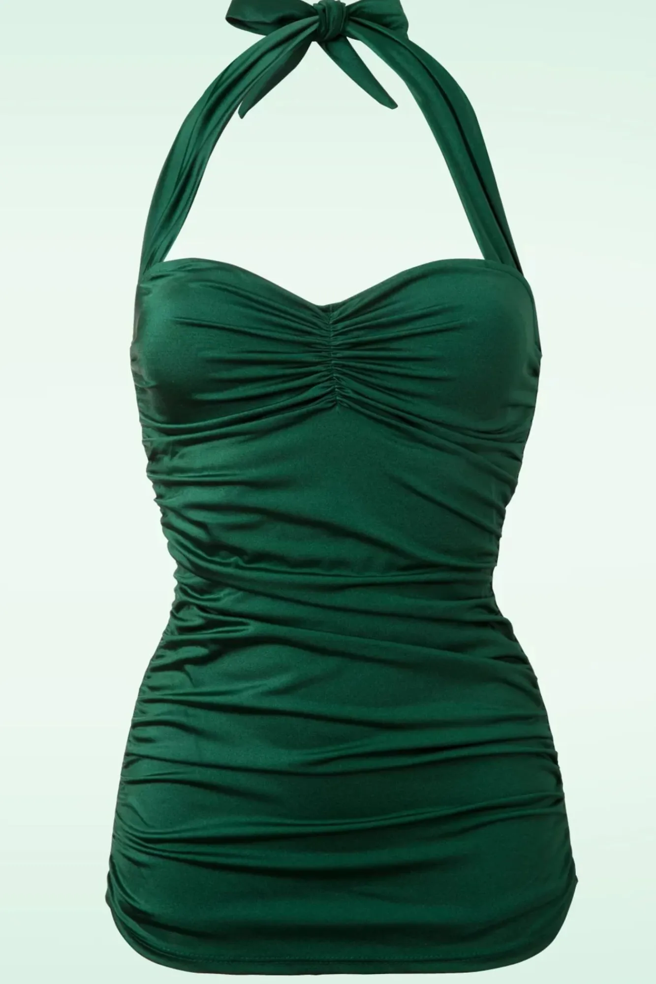 Best Klassiek Jaren Vijftig Eendelig Badpak In Groen Vrouwen Badpakken