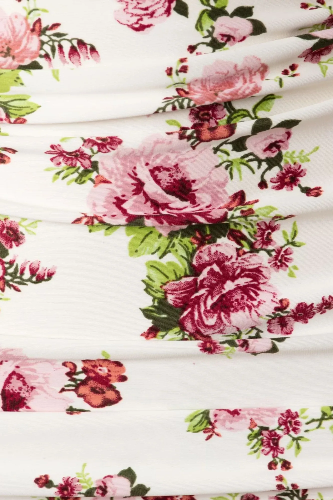 Discount Klassieke Bloemenromantische Bikinibroek In Creme Vrouwen Bikini's